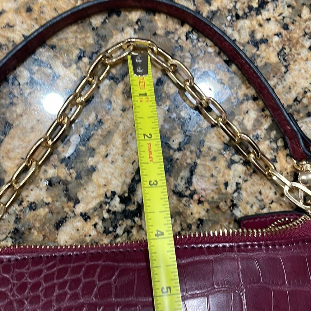 Expressions NYC Croc Print Mini Bag 3 in 1 Crossbody NWOT Purple - Picture 8 of 11